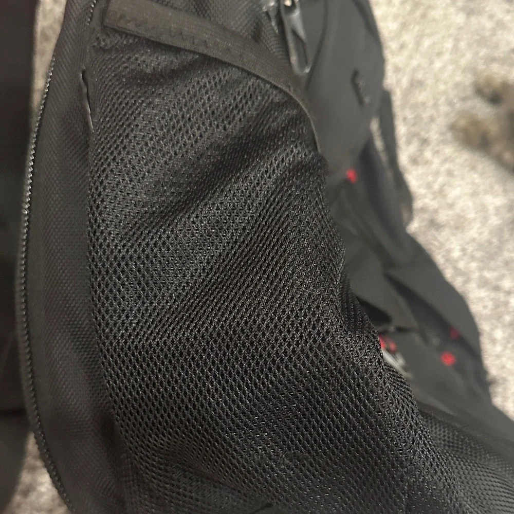 Vankean Black 16” Travel Laptop Backpack with Red Highlights